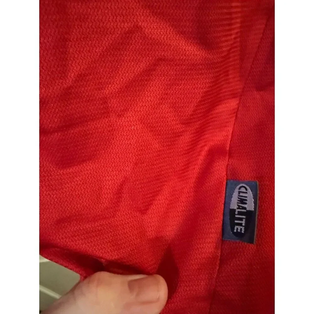 Vintage Adidas Metro United Soccer Jersey Men’s XL Red White ClimaLite